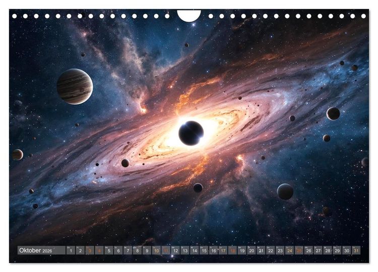 Produktbild: Fantastische Sternenwelten (Wandkalender 2026 DIN A4 quer), CALVENDO Monatskalender