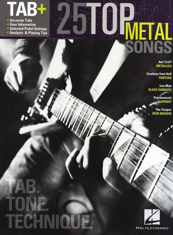 Produktbild: 25 Top Metal Songs - Tab. Tone. Technique.