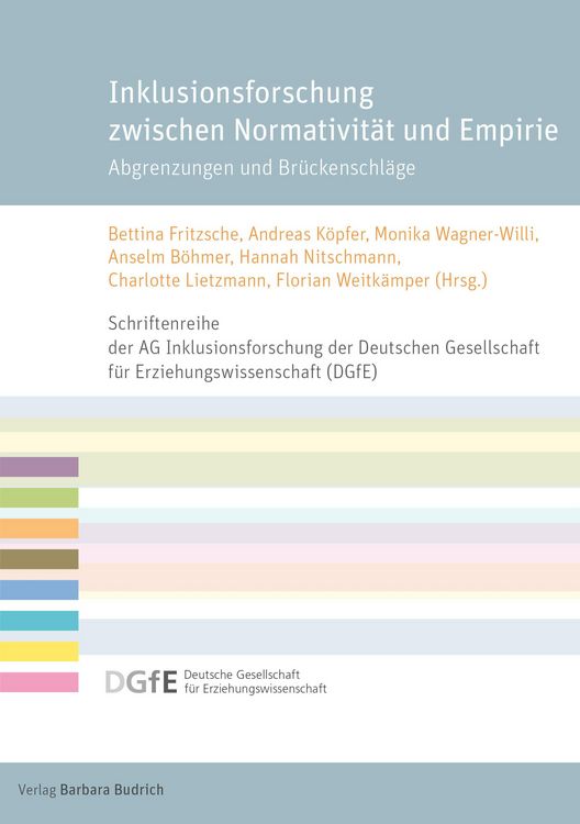 Produktbild: Inklusionsforschung zwischen Normativit&auml;t und Empirie