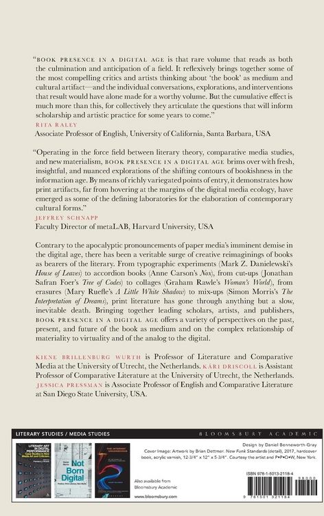 Produktbild: Book Presence in a Digital Age