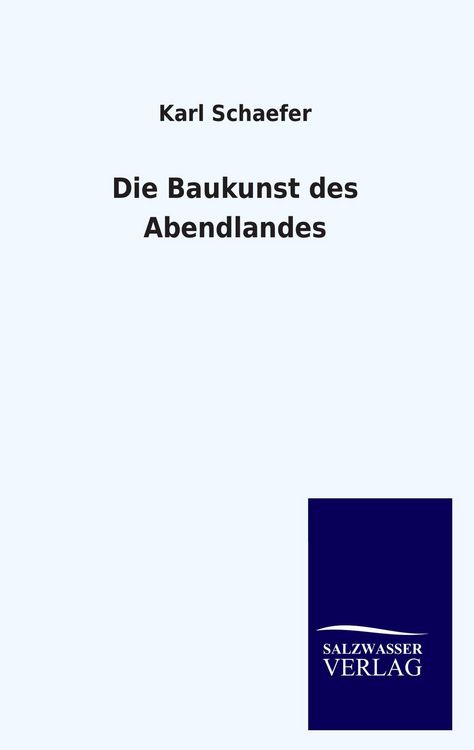 Produktbild: Die Baukunst des Abendlandes
