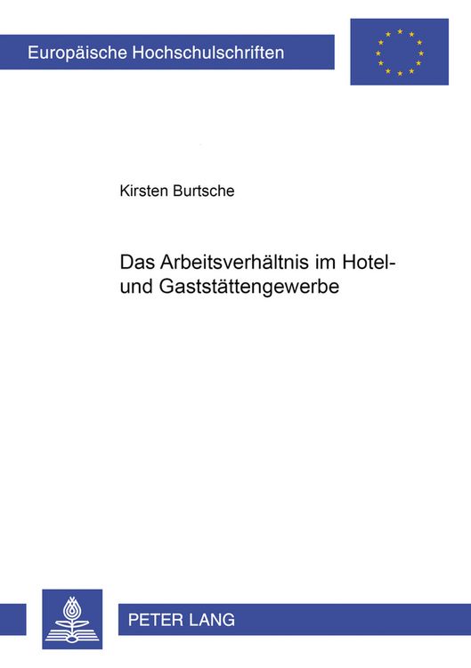 Produktbild: Das Arbeitsverh&auml;ltnis im Hotel- und Gastst&auml;ttengewerbe