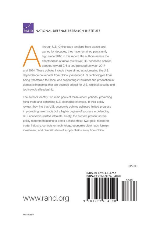 Produktbild: The Effectiveness of U.S. Economic Policies Regarding China Pursued from 2017 to 2024