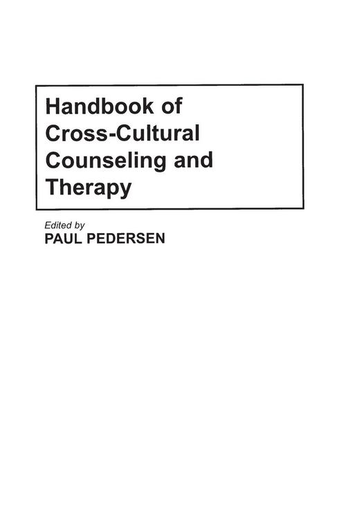 Produktbild: Handbook of Cross-Cultural Counseling and Therapy