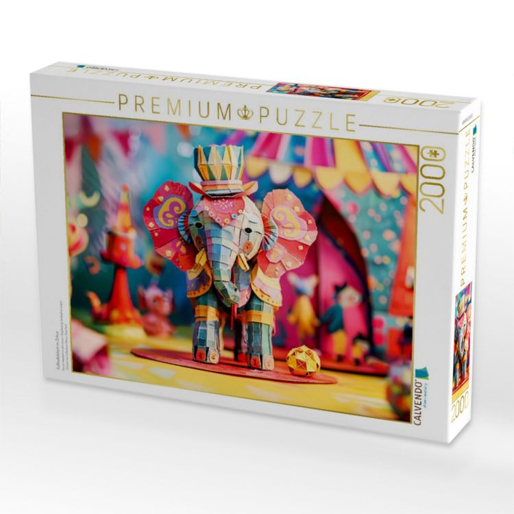 Produktbild: CALVENDO Puzzle Fu&szlig;ballelefant im Zirkus | 2000 Teile Lege-Gr&ouml;&szlig;e 90x67cm Foto-Puzzle f&uuml;r gl&uuml;ckliche Stunden