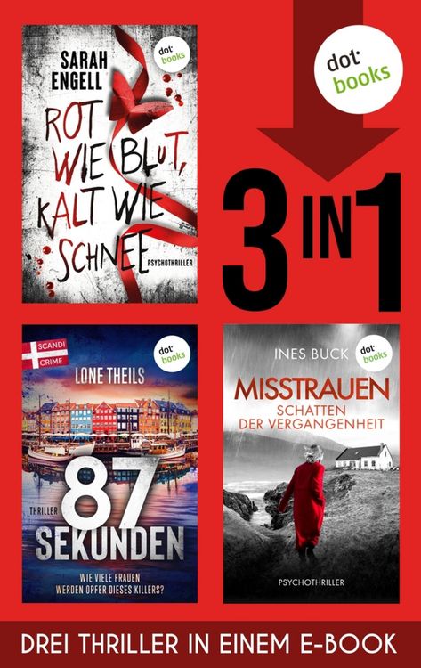 Produktbild: Rot wie Blut, kalt wie Schnee & 84 Sekunden & Misstrauen