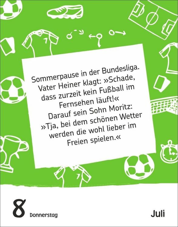 Produktbild: Fu&szlig;ballspa&szlig; f&uuml;r Kids Tagesabrei&szlig;kalender 2027 - Witze, lustige Spr&uuml;che und verr&uuml;ckte Fakten