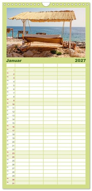 Produktbild: Familienplaner 2027 - Zakynthos und Kefalonia Trauminseln im Ionischen Meer mit 5 Spalten (Wandkalender, 21 x 45 cm) CALVENDO