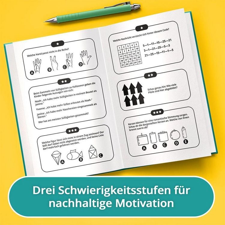 Produktbild: Das geniale R&auml;tselbuch f&uuml;r clevere Teenager &ndash; Level up dein Gehirn