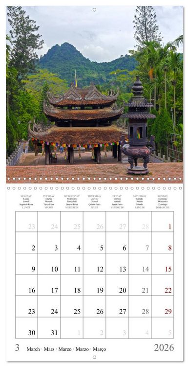Produktbild: Colours of Vietnam (Wall Calendar 2026 12 &times; 12 Inch) CALVENDO 12 Month Wall Calendar