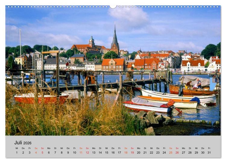 Produktbild: Schleswig-Holstein, Urlaubsland zwischen Nord- und Ostsee (Wandkalender 2026 DIN A2 quer), CALVENDO Monatskalender