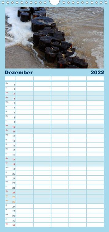 Produktbild: Familienplaner K&uuml;hlungsborn (Wandkalender 2022 , 21 cm x 45 cm, hoch)
