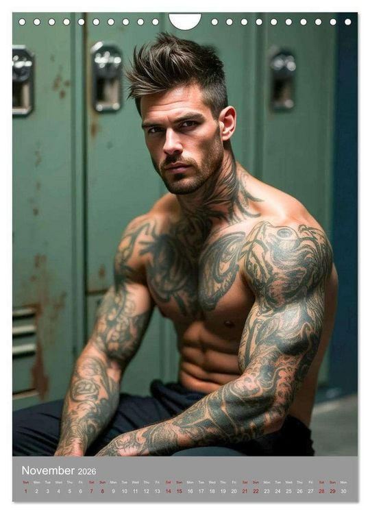 Produktbild: Masculine allure (Wall Calendar 2026 DIN A4 portrait), CALVENDO 12 Month Wall Calendar