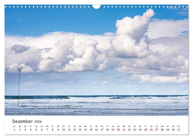 Produktbild: Nordsee, Meer, Strand und Wind (Wandkalender 2026 DIN A3 quer), CALVENDO Monatskalender