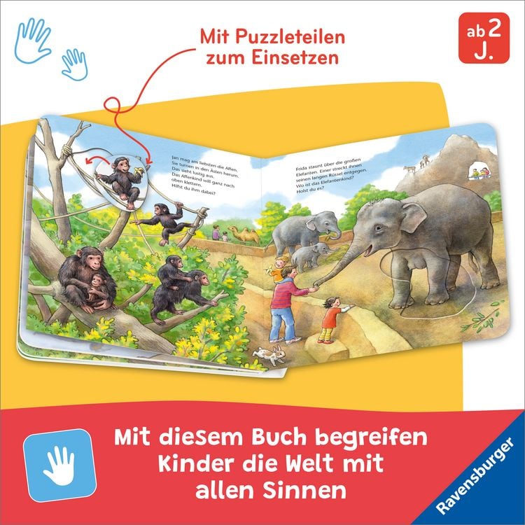 Produktbild: Mein gro&szlig;es Puzzle-Spielbuch - Zoo