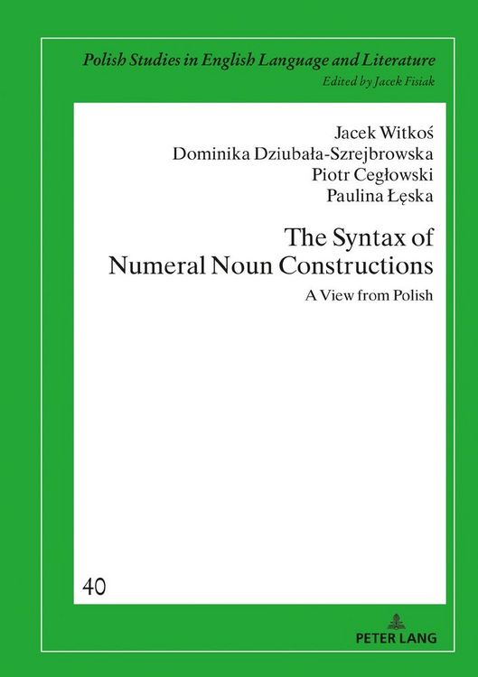 Produktbild: The Syntax of Numeral Noun Constructions