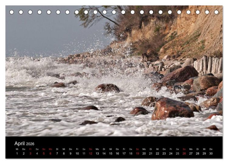 Produktbild: Ostsee erleben (Tischkalender 2026 DIN A5 quer), CALVENDO Monatskalender