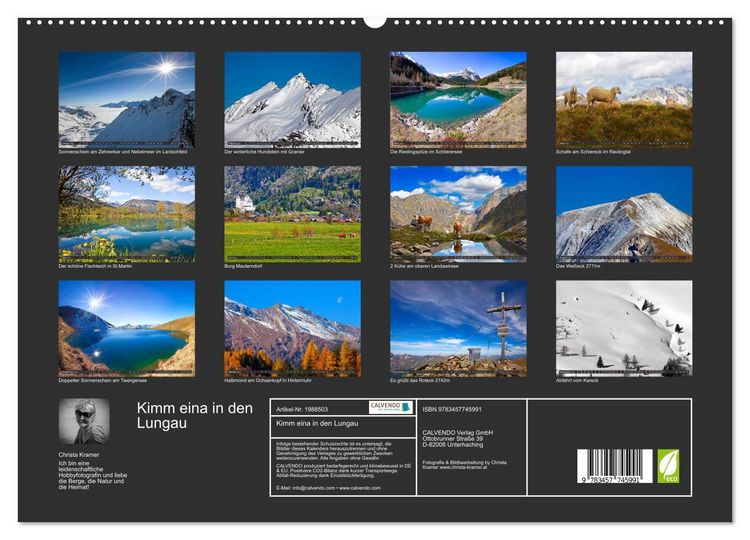Produktbild: Kimm eina in den Lungau (hochwertiger Premium Wandkalender 2026 DIN A2 quer), Kunstdruck in Hochglanz