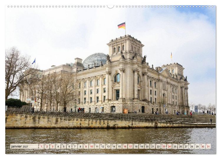 Produktbild: Berlin - dans le centre historique (Calendrier mural 2027 DIN A2 vertical), CALVENDO calendrier mensuel