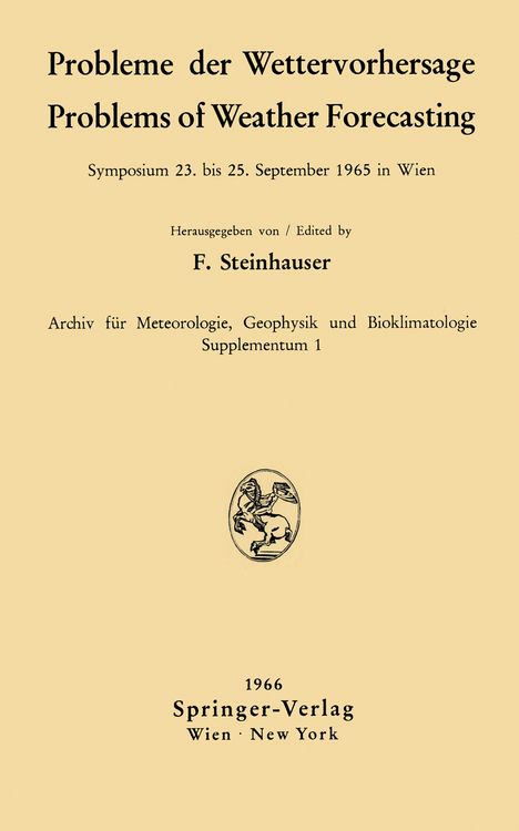 Produktbild: Probleme der Wettervorhersage / Problems of Weather Forecasting