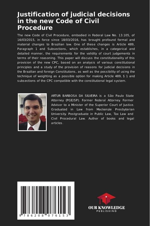 Produktbild: Justification of judicial decisions in the new Code of Civil Procedure