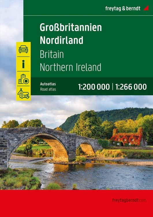 Produktbild: Großbritannien - Nordirland, Autoatlas 1:200.000 - 1:266.000, freytag & berndt