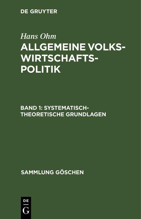 Produktbild: Systematisch-theoretische Grundlagen