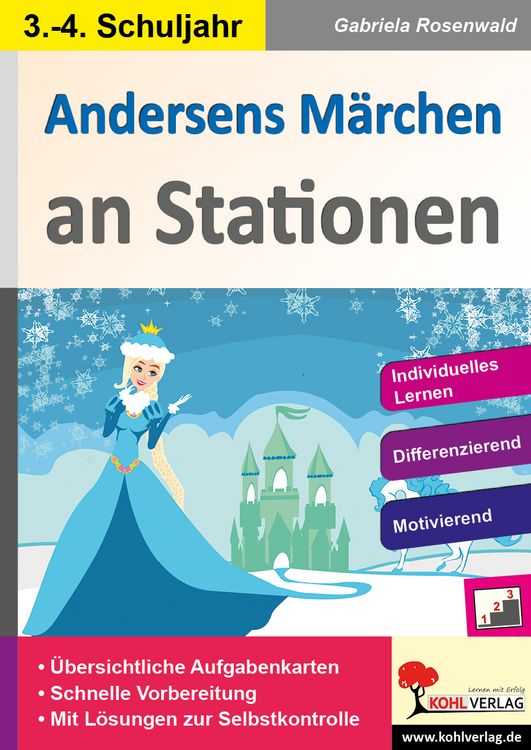 Produktbild: Andersens M&auml;rchen an Stationen / Klasse 3-4