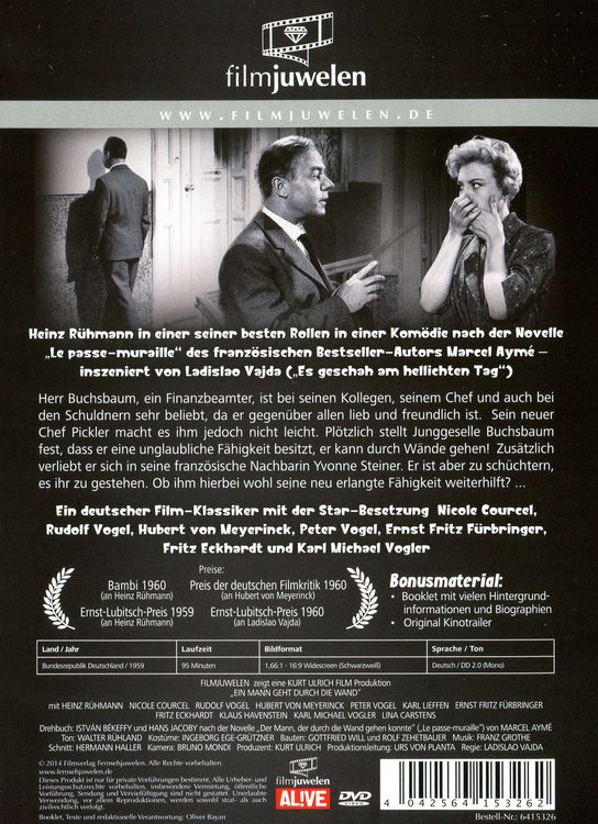 Produktbild: Ein Mann geht durch die Wand - Filmjuwelen