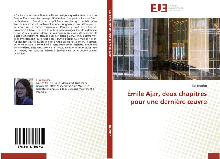 Produktbild: &Eacute;mile Ajar, deux chapitres pour une derni&egrave;re &iquest;uvre