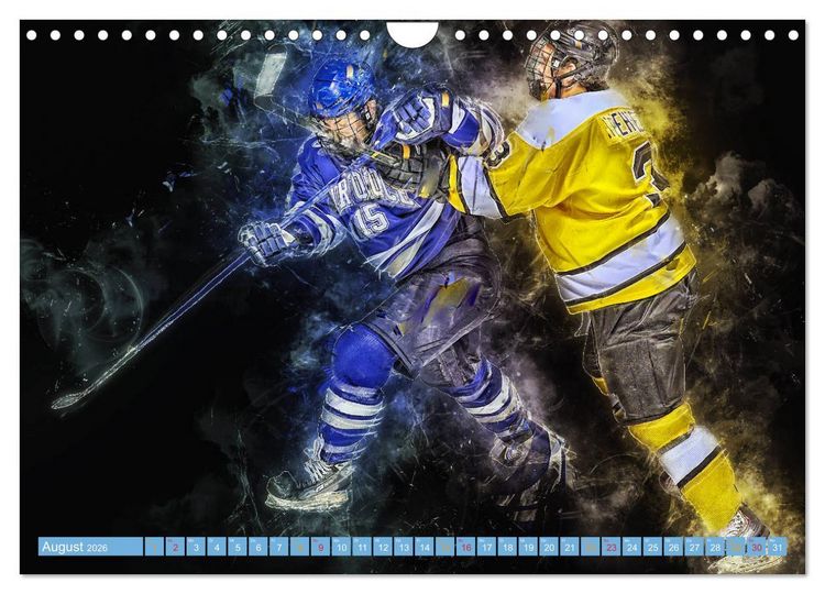 Produktbild: Eishockey - extrem cool (Wandkalender 2026 DIN A4 quer), CALVENDO Monatskalender