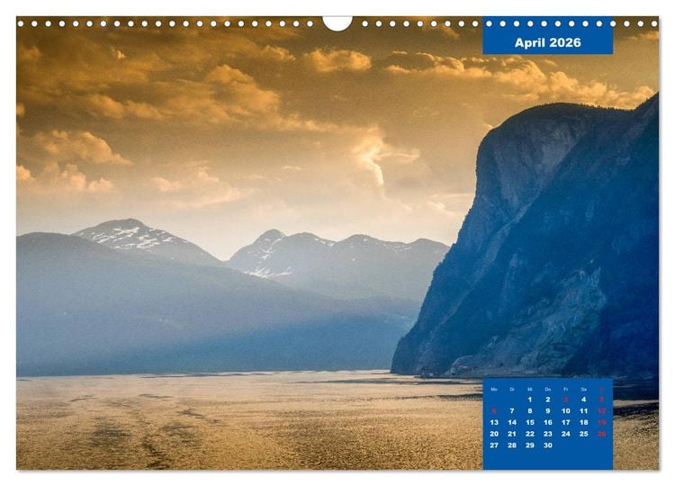 Produktbild: Geiranger - grandiose Fjordlandschaft (Wandkalender 2026 DIN A3 quer), CALVENDO Monatskalender