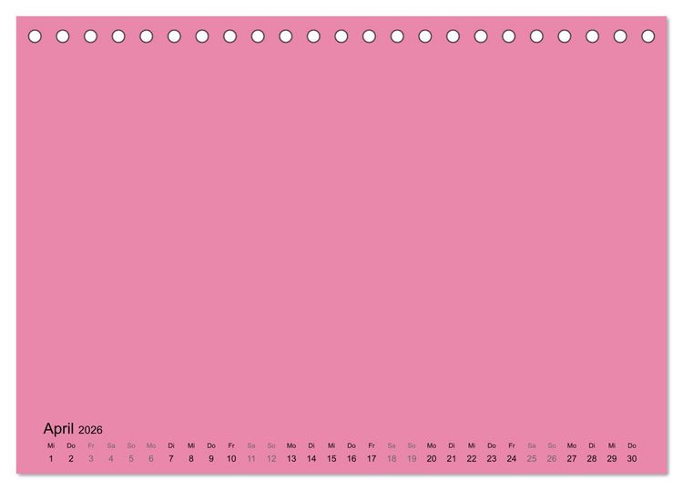 Produktbild: DIY Bastel-Kalender -Warme Pastell Farben- Zum Selbstgestalten (Tischkalender 2026 DIN A5 quer), CALVENDO Monatskalender