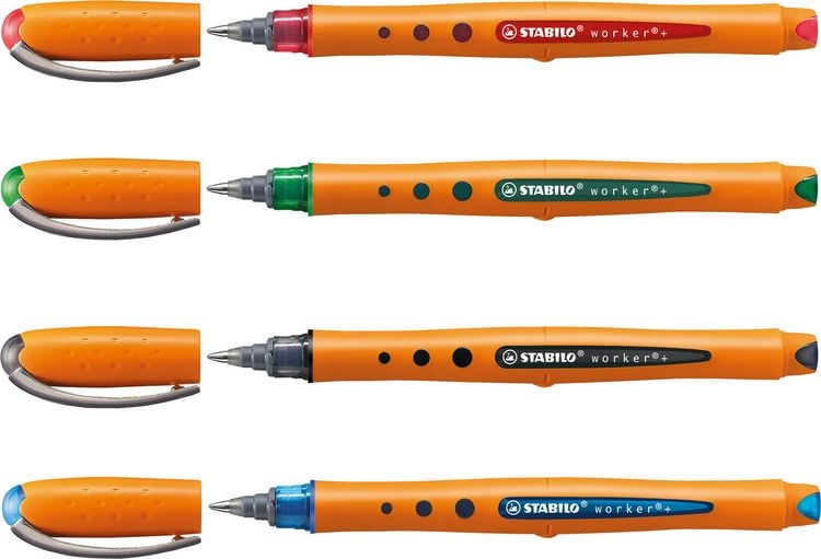 Produktbild: STABILO Rollerball Bionic Worker 0,5 mm 4er Etui