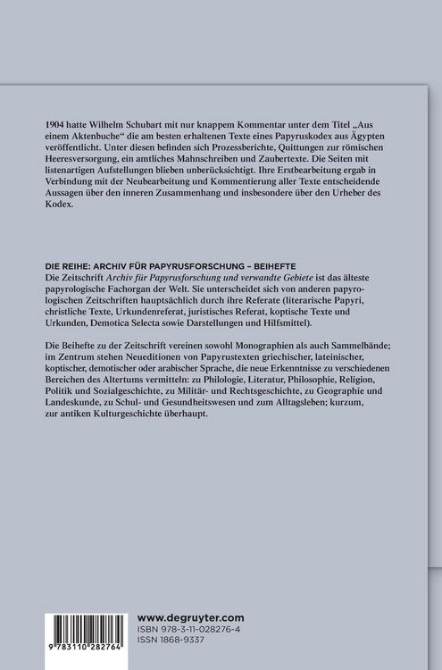 Produktbild: Das Aktenbuch des Aurelios Philammon