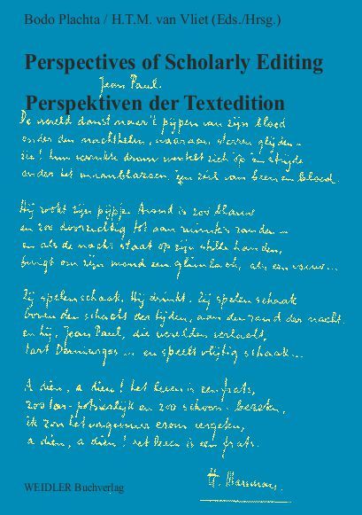 Produktbild: Perspectives of Scholarly Editing. Perspektiven der Textedition