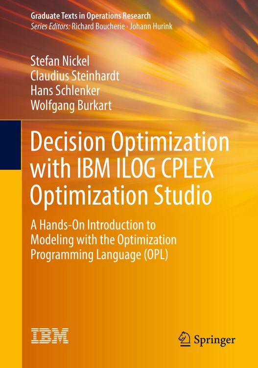 Produktbild: Decision Optimization with IBM ILOG CPLEX Optimization Studio