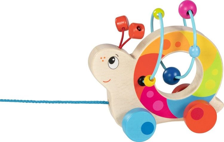 Produktbild: Ziehtier mit Motorikschleife Kuller-Schnecke