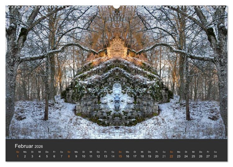 Produktbild: Spiegelwelten - Im Reich der Naturwesen (Wandkalender 2026 DIN A2 quer), CALVENDO Monatskalender