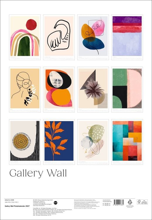 Produktbild: Gallery Wall Posterkalender 2027