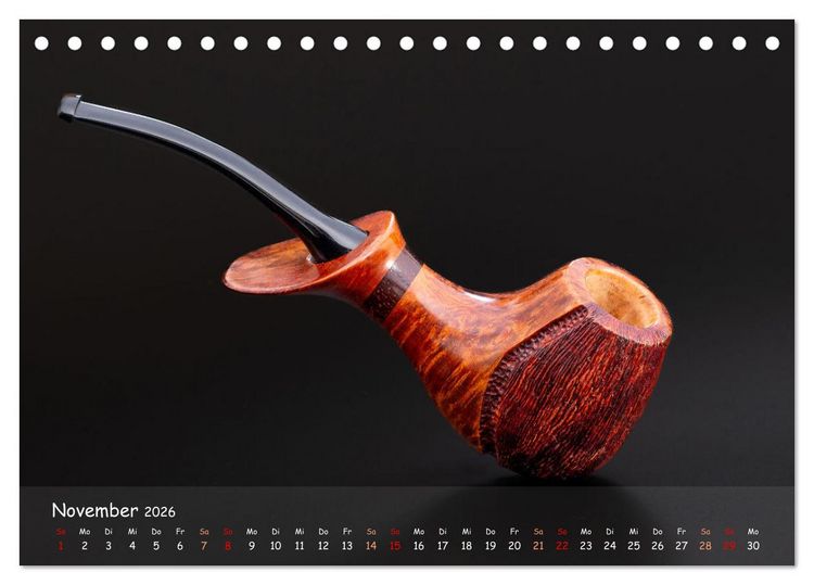 Produktbild: Pfeifenwelten (Tischkalender 2026 DIN A5 quer), CALVENDO Monatskalender