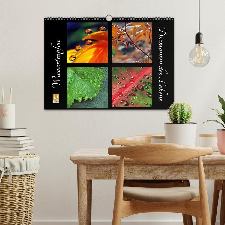 Produktbild: Wassertropfen - Diamanten des Lebens (Wandkalender 2026 DIN A3 quer), CALVENDO Monatskalender