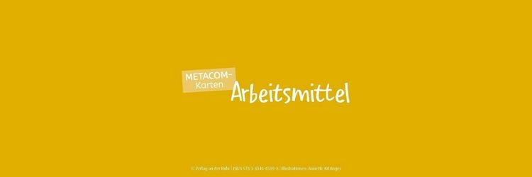 Produktbild: METACOM-Karten: Arbeitsmittel
