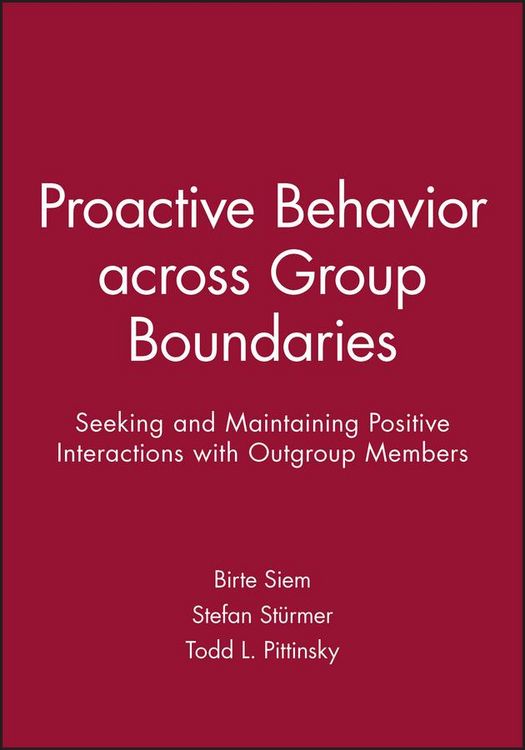 Produktbild: Proactive Behavior Across Group Boundaries