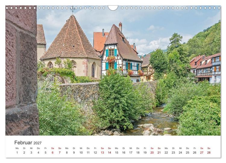 Produktbild: Elsass - von Stra&szlig;burg bis Colmar, zwischen Rhein und Vogesen (Wandkalender 2027 DIN A3 quer), CALVENDO Monatskalender