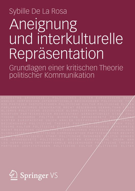 Produktbild: Aneignung und interkulturelle Repr&auml;sentation