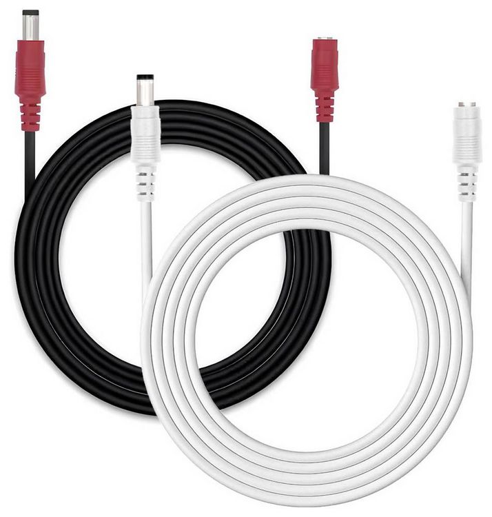 Produktbild: Reolink PEXCW Strom Netzkabel [1x Hohlstecker - 1x Koaxial-Buchse] 4.5m Wei&szlig;