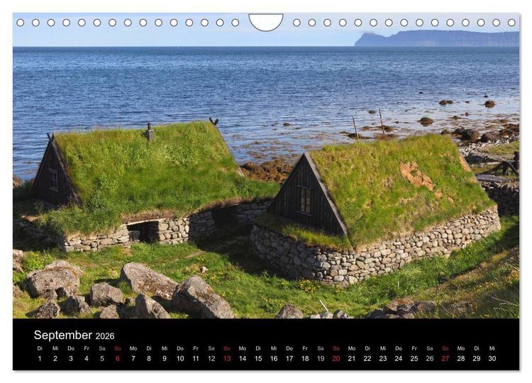 Produktbild: Island - Iceland (Wandkalender 2026 DIN A4 quer), CALVENDO Monatskalender