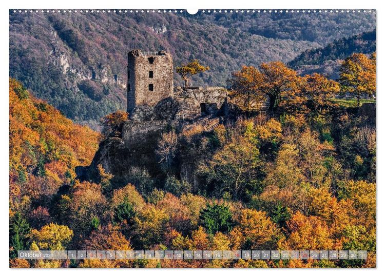 Produktbild: Burgenlandschaft Fr&auml;nkische Schweiz (hochwertiger Premium Wandkalender 2026 DIN A2 quer), Kunstdruck in Hochglanz
