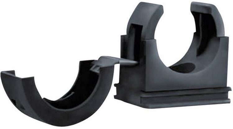 Produktbild: HellermannTyton 166-25704 PACC34 Schlauchhalter Schwarz 34mm 1St.